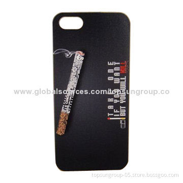 PC Case for iPhone 5S, Three-dimensional Ana-glyph, OEM and ODM Orders Welcomed